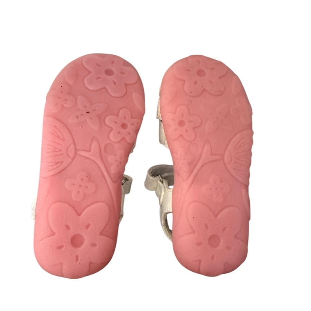 Nina Girls Cristle White Pearlized Sandals NWOT Size 6M - Picture 6 of 7